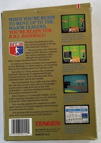 R.B.I. RBI Baseball tengen gold CIB Nintendo NES rare black cart