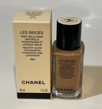 Chanel Les Beiges Healthy Glow Foundation - B60 Medium 30ml. NiB