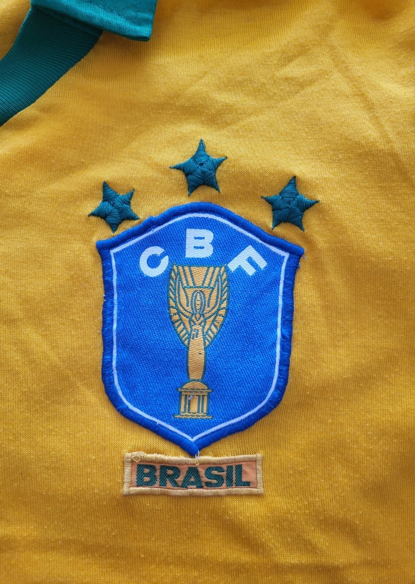 Brazil 1986-1989 Home football ultra rare Campea shirt size Large