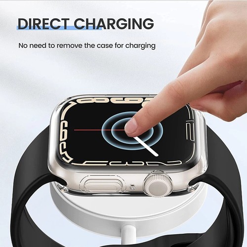 For Apple Watch 10 Series 42mm 46mm Soft TPU Case Full Cover Screen Protector - Photo 6 sur 24