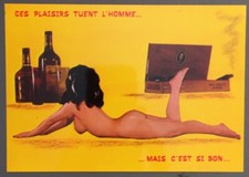 CARTE POSTALE FEMME : CES PLAISIRS TUENT L'HOMME ...  (40)