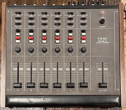TEAC Model 2 Audio Mixer 6 Channel Analog Mixer - Powers On (As Is)