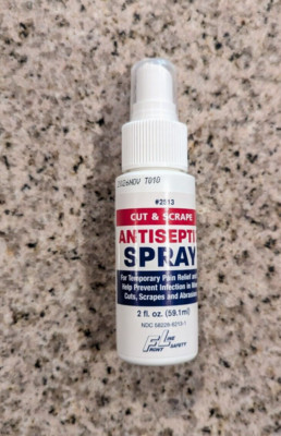 Cut & Scrape Cleaner Antiseptic Analgesic Spray 2oz,  2513 FLS 11/2026