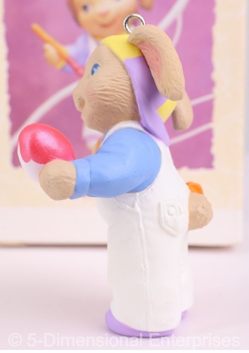 SON Bunny Egg Painting Hallmark Keepsake EASTER Spring Ornament 1994 QEO8163 NOB - Picture 5 of 12