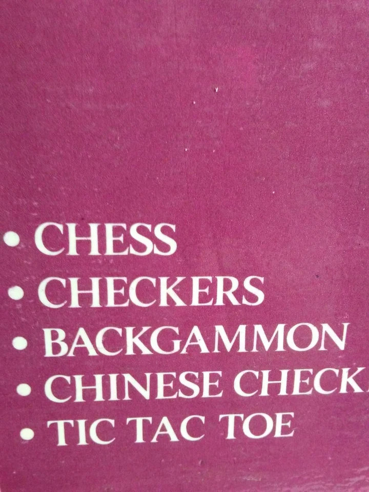 Vtg 1993 Cardinal Premiere Edition Solid Wood Family 5 Game Ctr 3/5 Instructions - Image 3 of 4