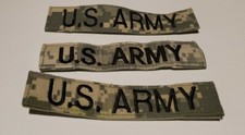 OCP US ARMY Name Tape Patch Military Scorpion Camo Hook Branch ACU Multicam
