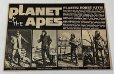 1974 newsprint ad ~ PLANET OF THE APES Addar model kits