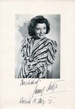 ACTRESS Jenny Jugo autograph, signed card with portrait picture