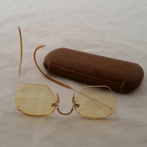 Bausch & Lomb Numont Ful-Vue True Antique 12k Gold Fill Brille und Etui - Bild 11 von 12