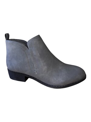 Sun & Stone Cadee Grey Fashion Faux Leather Booties Women s Size 6.5M