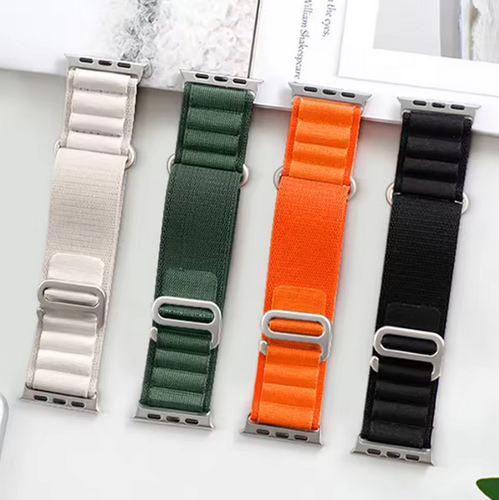 Alpine Loop Band – Nylon Rugged Strap for Apple Watch, Sport Style - Photo 2 sur 36