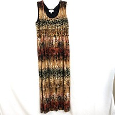 Roz & Ali Sleeveless Maxi Dress Size 12 Boho