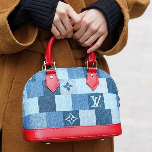 Louis Vuitton Denim Damier Monogram Patchwork Alma BB - Picture 14 of 14