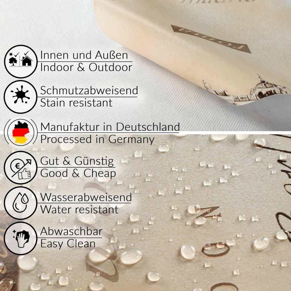 Wachstuchtischdecke Wachstuch Tischdecke Gartentischdecke eckig rund oval MIMOSA - Bild 2 von 4