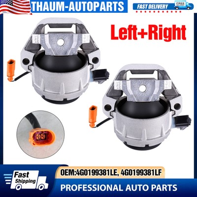2PCS Engine Mounts Left & Right For Audi A6 A7 Quattro 4G0199381LE 4G0199381LF