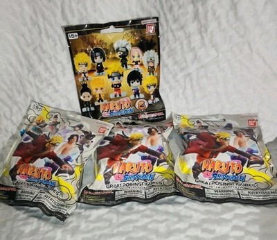 Bandai Naruto Shippuden Great-Posing Figures 4 sealed packs Naruto Uzumaki
