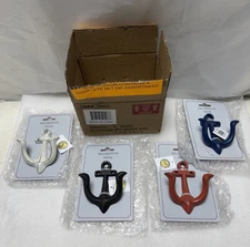 Litton Lane Multi Colored Single Hanger Anchor Wall Hook (Set of 4)