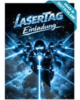 8 Neon Einladungskarten Kindergeburtstag Lasertag Einladungen Laser Tag #A72