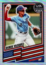 2026 Panini Stars & Stripes Baseball #9 Derek Vazquez Base Prizms Silver