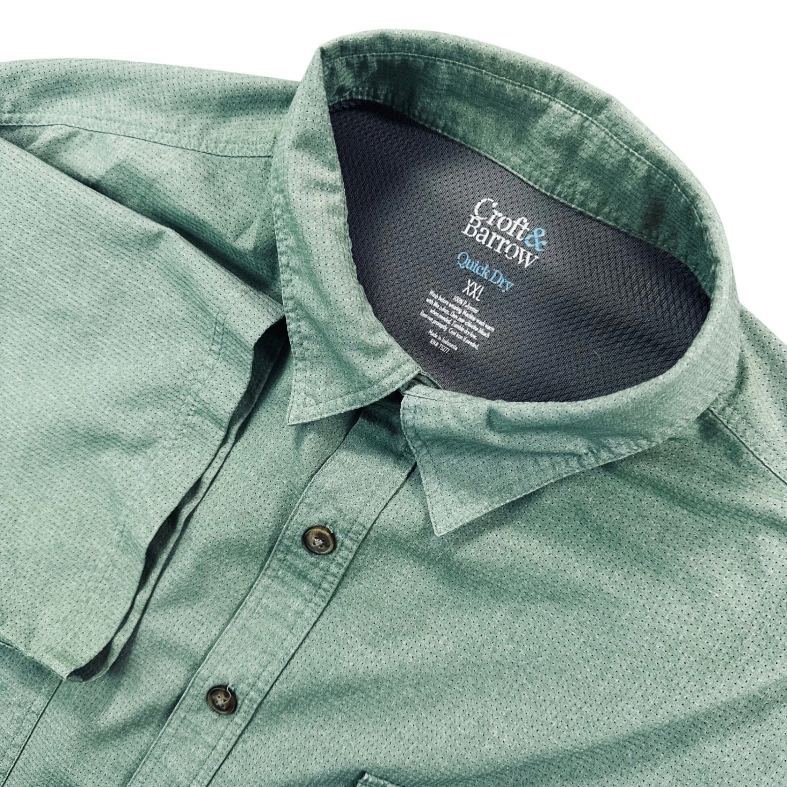 Croft & Barrow Quick Dry Vented Shirt Mens 2XL Sage Green Camp Hike Fish Outdoor
Opens in a new wind