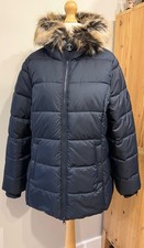 Barbour Midhurst Quilted Jacket Dark Navy Size 16 Faux Fur Collar BNWT