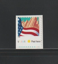 US EFO ERROR Stamps: #3278F Flag, City: No$ Die Cut Shift w/plate#! MNH