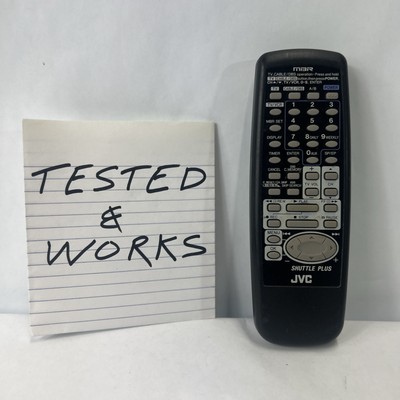 JVC Shuttle Plus Remote Control VCR TV MBR 747M Tested Working Black OEM