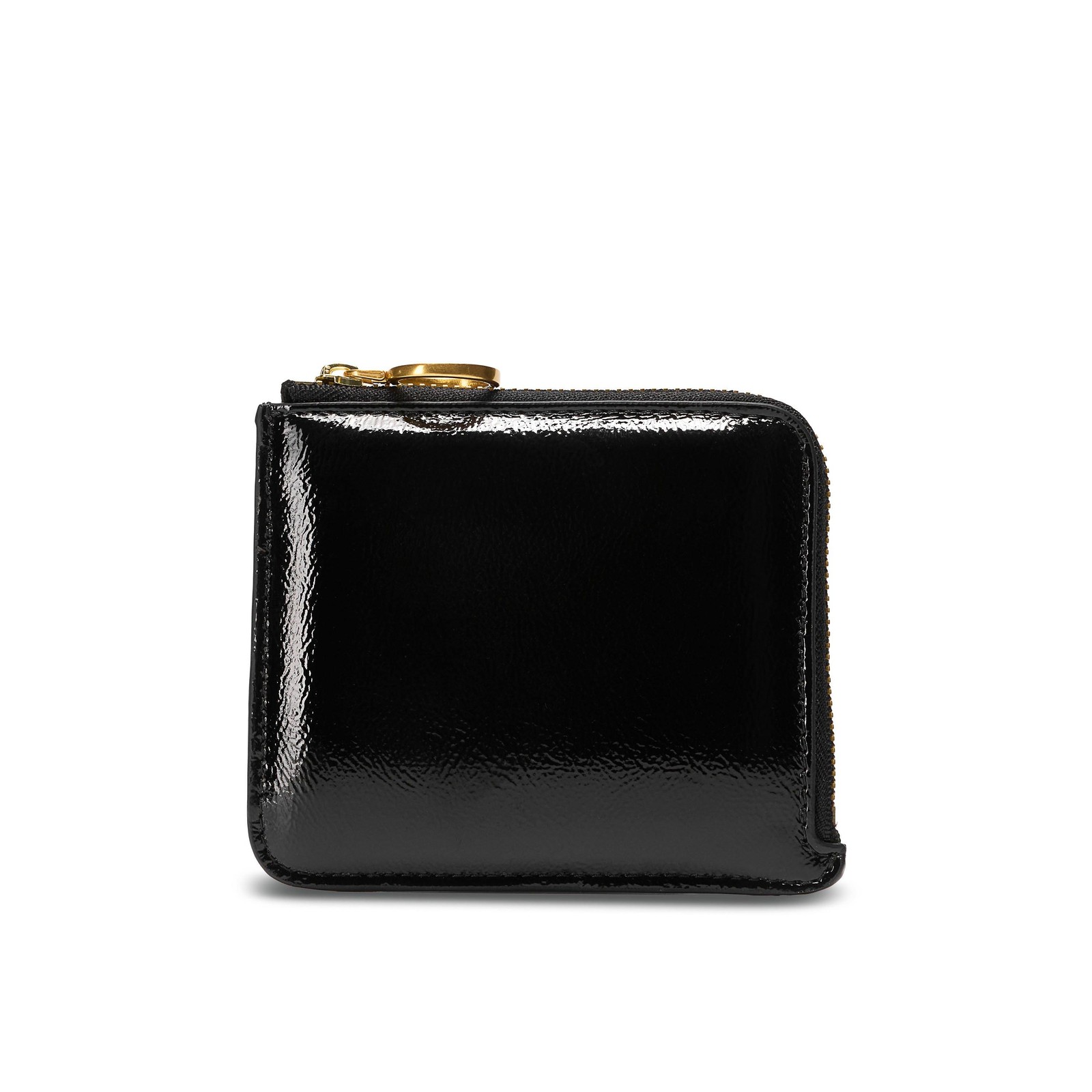 Clarks Womens Glossy Card Case Black Patent Purse