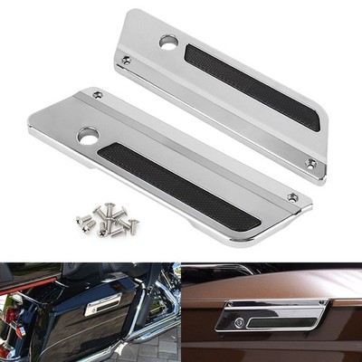 Hard Saddlebags Hinge Latch Covers For Harley Electra Glide Road King 1993-2013