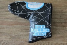 303 Milled Black and Blue Logo Headcover