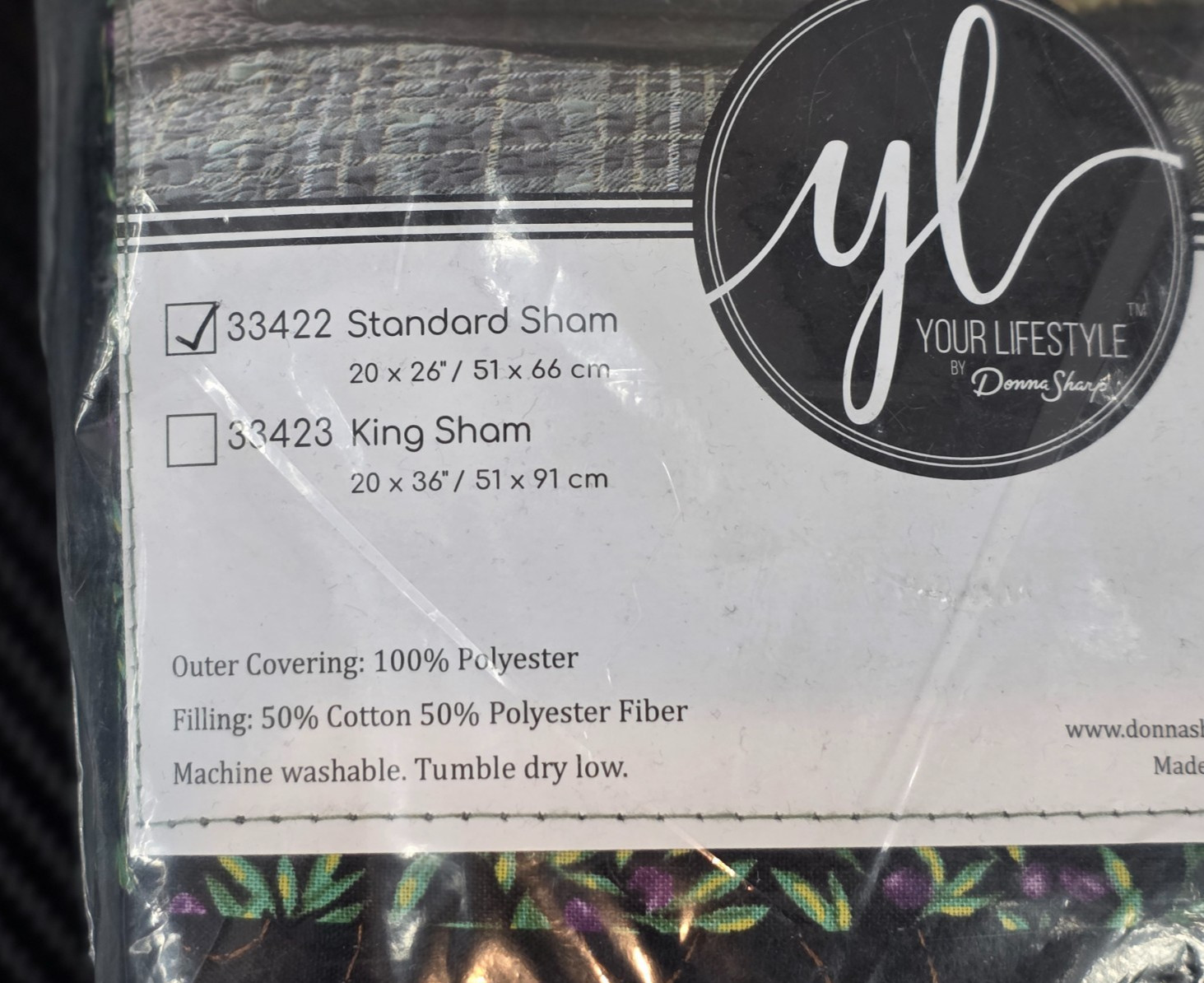 Donna Sharp Your Lifestyle Standard 20X26" Bear Walk Plaid Sham #33422