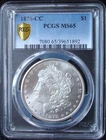 1878-CC Morgan Silver Dollar - PCGS MS 65 - Gold Shield