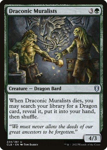 NM Draconic Muralists, MTG, Baldur's Gate, Magic the Gathering, 224 - Picture 1 of 1