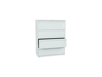 HON H794.L.Q 700 Series 4-Drawer Lateral File Cabinet   Light Gray   Heavy Duty!