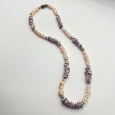 Vintage Puka Shell w/ Barrel Clasp Necklace 16in