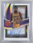 Magic Johnson 2022 Panini Immaculate Gold Shadowbox Signatures Auto 2/10