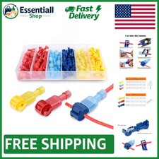 120 Pcs Quick Splice Wire Terminals with Fully Insulated Male Connectors