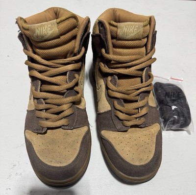 Nike Dunk SB High Maple Brown Tan 305050-222 Men's High-Top Sneaker