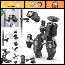 Heavy Duty Super Clamp Camera Mount - 3.3lb Load, 360 Ball Head for Action Came