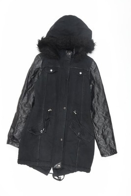 Brave Soul Parka Jacke Damen schwarz mit Fellbesatz XS