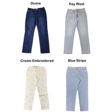 Seven7 Women's High Rise 90's Straight Leg Jean, Fitted Through Hips