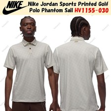 Nike Jordan Sports Printed Golf Polo Phantom Sail HV1155-030 US Size