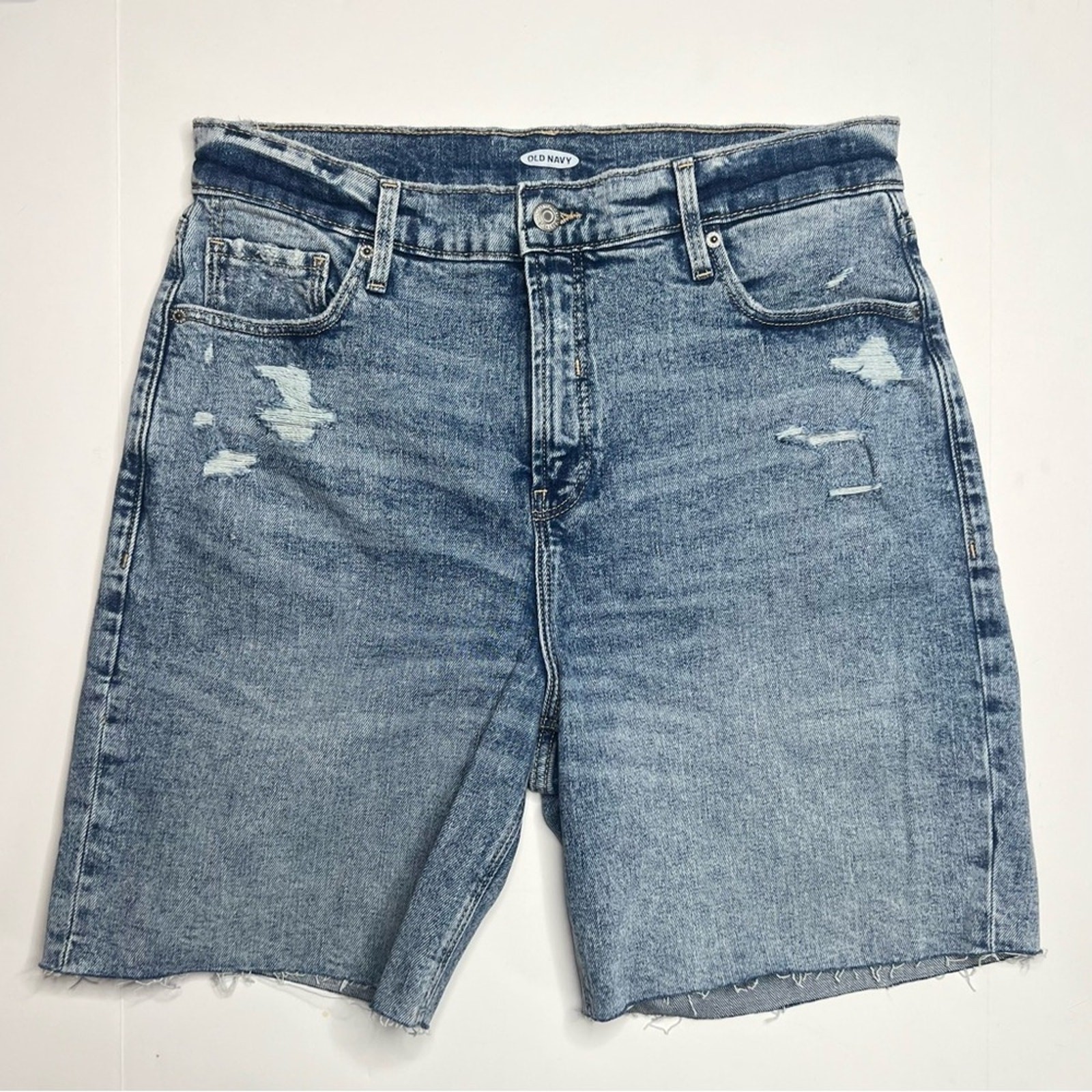 Old Navy Bermuda Cut Off Denim Shorts Sz 12