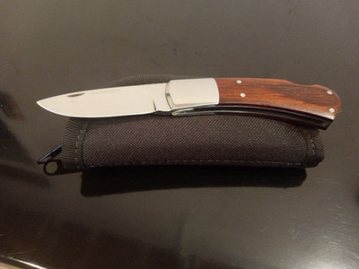 Rare Vintage LEON THOMPSON (Oregon)  Lockback Pocketknife. ATS-34-Blade. MINT!