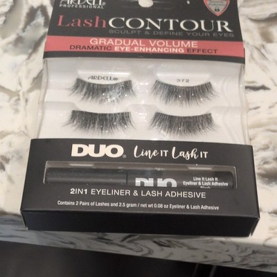 Ardell LashContour 372 Gradual Volume Lashes + DUO 2-in-1 Black 0.08oz