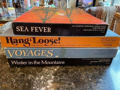 VTG Springbok/Eaton Lot of 4, 500-700 pieces, all COMPLETE!