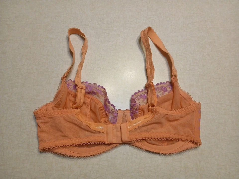 Sujetador Paramour 34D rosa púrpura lunares sin forro con aros Foto 2 de 4