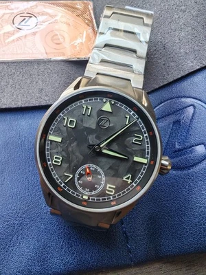 Reloj mecánico Zelos Skyraider 2 - CARBONO - Titanio - 2 correas adicionales + fundas - Imagen 1 de 4