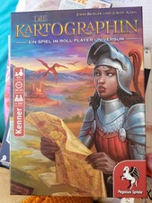 Die Kartographin, Roll and Write Spiel, gebra...