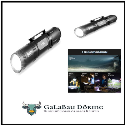 WUBEN L50 LED Taschenlampe 1200 Lumen Super Hell Taschenlampe USB Aufladbar